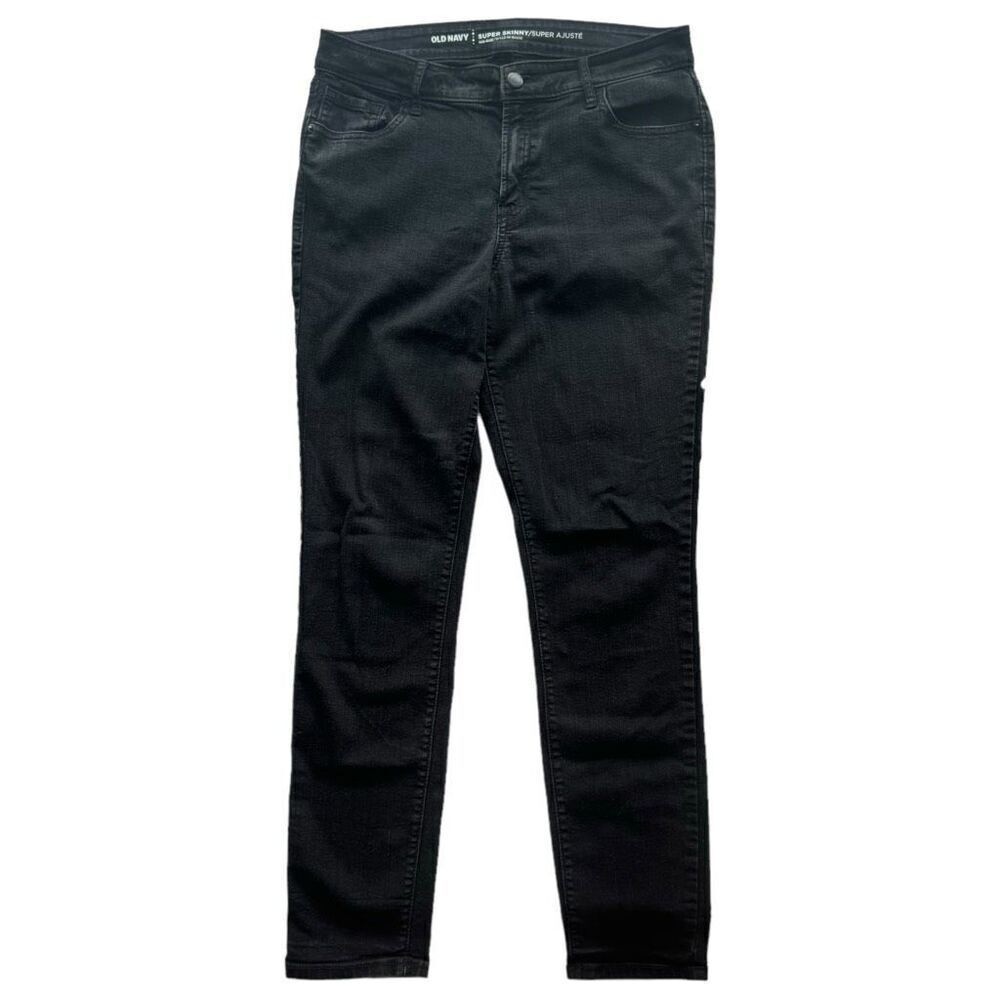 Old Navy Black Super Skinny Mid Rise Women’s Size 10R